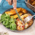 Parmegiana de Carne com Molho Caseiro e Batata Rustica!